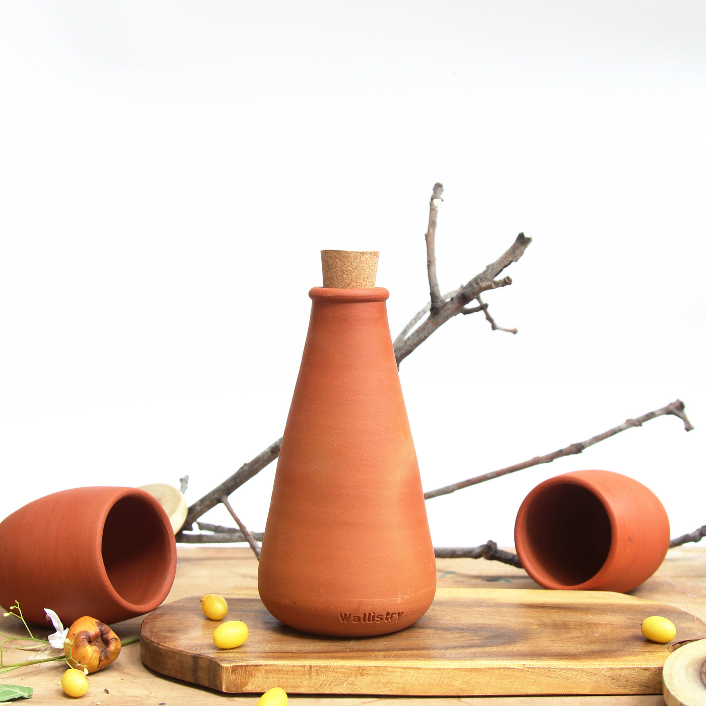 Bhumi - Mini Terracotta Clay Water bottle (500 ml)
