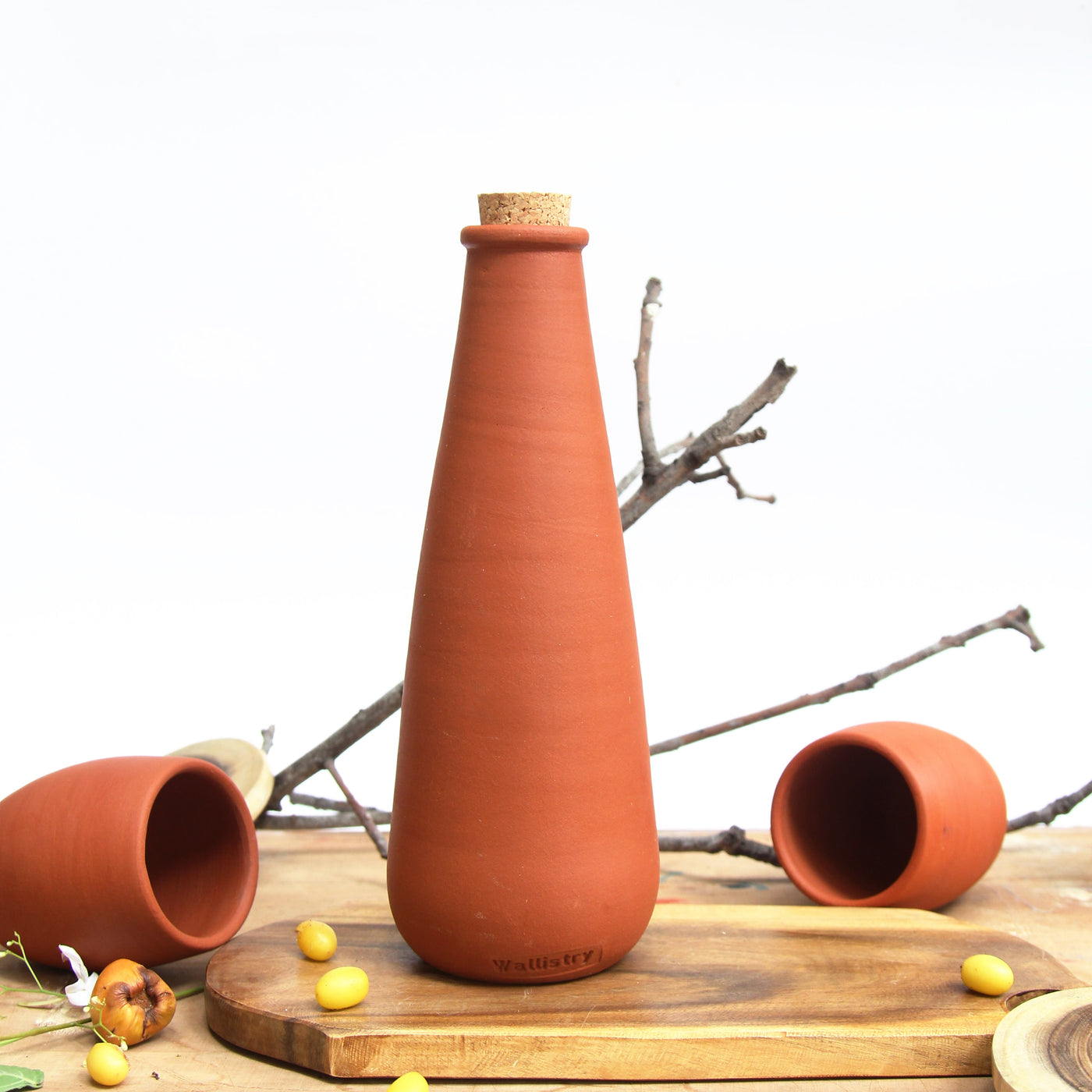 Bhumi - Earthen Terracotta Clay Water bottle (750 ml)