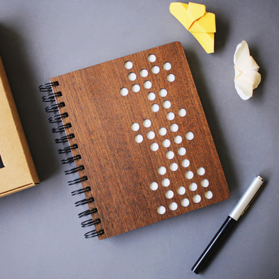 Domino - Premium Wooden Notebook