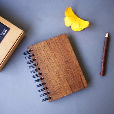 Kriya - A6 Wooden Pocket Notebook
